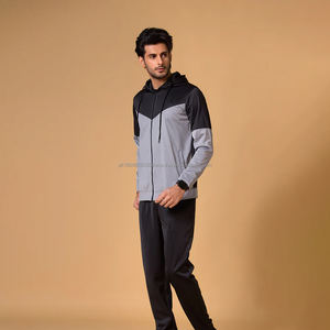 Nouvelle conception de vêtements de sport décontractés pour hommes, ensembles de jogging automne-hiver, deux pièces, vente en gros - chemise en polaire et pantalon de survêtement fabriqués - Product Image 1
