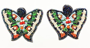 Pendientes de tuerca de árbol de Navidad americano europeo geométrico nieve Papá Noel mayorista directo Stock tema verde chapado en oro comprar - Product Image 6