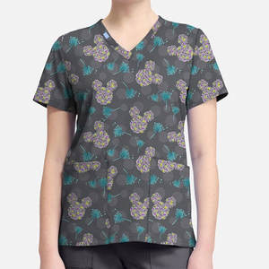 Uniforme Médico Elegante Talla XL, de Lona, Secado Rápido, Transpirable, Unisex, con Diseño de Cuello Único, Múltiples Bolsillos, Colores Sólidos, para Hospital - Product Image 6