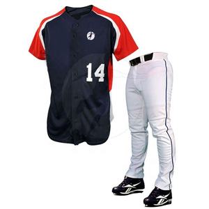 Conjuntos de uniformes de béisbol cómodos transpirables de secado rápido de alta calidad 100% poliéster logotipo personalizado para Unisex - Product Image 1