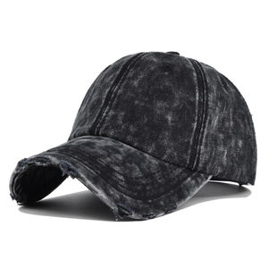 Casquette de baseball vintage en coton lavé non structurée en coton denim de détresse chapeau de papa unisexe à sangle réglable chapeau arrière pour hommes femmes - Product Image 1