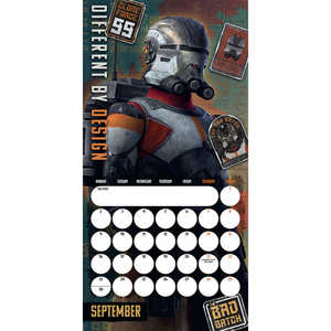 Calendario de Escritorio y Pared de Star Wars Bad Batch 2024, Calendario de Papel Impreso para Uso en Oficina, Exhibición y Reloj - Product Image 3