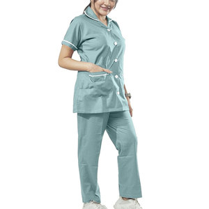 Servicio OEM más vendido mujeres estiramiento Hospital uniforme precio razonable Pakistán hecho uniforme médico - Product Image 3
