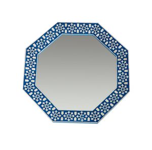 Espejo de pared decorativo con incrustaciones de hueso redondo de estilo moderno Precio al por mayor - Product Image 3