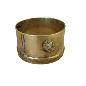 Vaisselle de mariage de haute qualité en laiton plaqué or pas cher en vrac rond de serviette prêt à la découpe laser design rond de serviette - Product Image 5