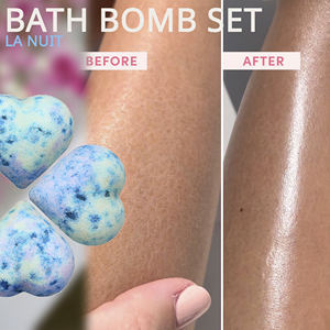 Coffret Luxueux de Bombes de Bain Bio, 4 Pastilles Effervescentes en Forme de Cœur au Parfum de Noix pour le Corps, OEM ODM, Boîte Cadeau pour la Journée de la Femme - Product Image 3