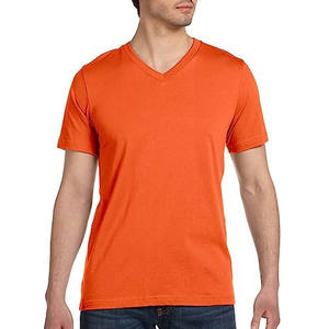 Bella Canvas-Camiseta básica con cuello en V para hombre, 100% algodón, impresión personalizada, logotipo personalizado, microfibra, secado rápido, transpirable, camiseta para hombre - Product Image 3