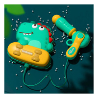 Lanceur de pistolet à eau en plastique en forme de dinosaure, non standard, avec pompe et couleurs assorties