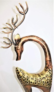 Exclusive Gold <b>Balloon</b> Dog Figurines Set of <b>2</b> Ceramic Decorative Table Accents for Contemporary Interiors and Trendy Home Decor - Product Image 5