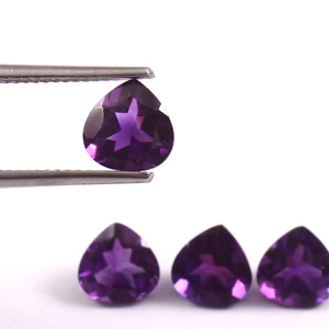 Ametista Africana Natural de 10 mm, Corte en Forma de Corazón, Facetada, Calibrada, Piedra Preciosa Suelta Certificada, Lote al por Mayor para Fabricación de Joyería - Product Image 6