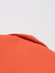 เสื้อเบลเซอร์ผู้หญิงทรงเข้ารูป แขนยาว คอปกแบบนูน แต่งระบายผ้าลูกไม้ผูกเชือก ดีไซน์เรียบหรู ดูผอมเพรียว - Product Image 5