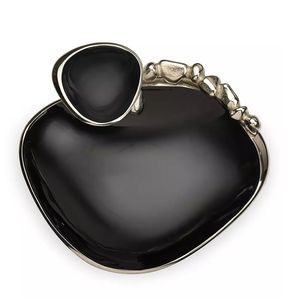 Bol de service alimentaire en aluminium pour restaurant Bol à snacks et fruits en métal de couleur noire fait à la main au prix de gros - Product Image 2