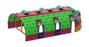 Dôme préfabriqué de luxe en EPS, maison modulaire de glamping écologique, alimentée à l'énergie solaire, étanche et isolée, conception personnalisée pour entrepôt et salle de sport - Product Image 4