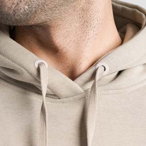 Sudadera con Capucha Beige Baseline 100% Algodón French Terry Tallas XXS-6XL Estampado Serigrafiado Impresión de Silicona Bordado Liso - Product Image 6