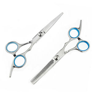 Tijeras de peluquero profesionales de diseño ergonómico, tijeras de corte de pelo de acero inoxidable con mango de acero - Product Image 6