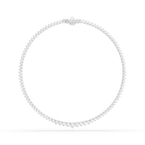 12.00 Carat E-F/VVS Moissanite Collier de tennis en diamant rond 16.00 pouces fabriqué en platine pour les femmes - Product Image 1