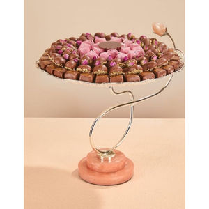 Cuenco de chocolate de Metal redondo de primera calidad, diseño clásico, cuenco para servir dulces, soporte para postres para decoración del hogar o decoración de mesa de comedor - Product Image 5