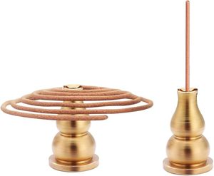 Porta Incienso Artesanal para Conos y Espiral, Acabado Antiguo, para Aromaterapia y Rituales Diarios al Mejor Precio - Product Image 1