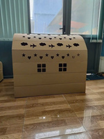 Divertissement pour enfants et abri en carton ondulé maison en carton personnalisé enfants Portable papier Playhouse