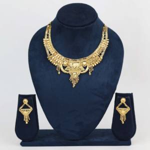 สร้อยคอไมโครขึ้นรูปชุบทองเครื่องประดับทองแบบดั้งเดิมสำหรับผู้หญิงทองแดงและทองเหลือง chapado En Oro laminado - Product Image 2