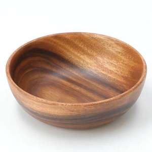 Tazón de Madera Maciza Natural Hecho a Mano de la Mejor Calidad para Ensaladas, Frutas, Aperitivos, Decoración del Hogar, Cocina y Mesa de Comedor para Venta de Exportación - Product Image 2