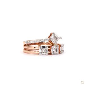 Bague en or et diamants de luxe pour femme, bijou raffiné intemporel, cadeau pour les mariages et les anniversaires - Product Image 1
