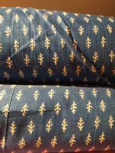 Indien 100% naturel pur coton tricoté tissu léger Floral écran fleur impression pour hommes vêtements costumes robes - Product Image 4