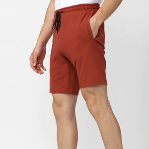 Shorts pour hommes haute performance, taille élastique, motif uni, style streetwear, tissu en toile, écologique, imperméable et respirant - Product Image 5