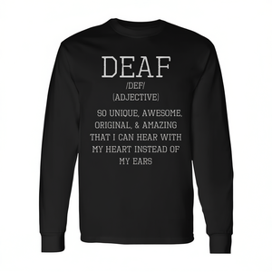 Deaf <b>Pride</b> Inspirational Motivational Long Sleeve T-Shirt with High Self Esteem Premium <b>Hoodies</b> & Sweatshirts - Product Image 2