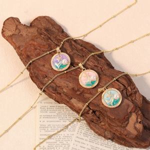 महिलाओं के लिए तांबे के पेलेंट हार के लिए तांबे के पेलेंट हार गहने उपहार - Product Image 1