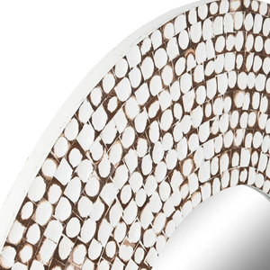 Top quality unique Rustic round coconut shell wall <b>mirror</b> <b>for</b> livingroom <b>bedroom</b> entryway decor handmade by Vietnamese - Product Image 2