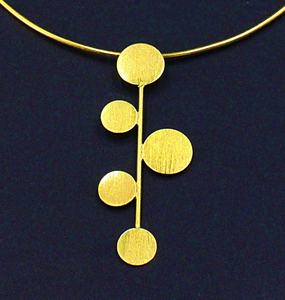 Gargantilla de metal latón puro hecha a mano - Product Image 2