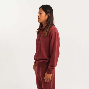 Nouvelle mode Logo personnalisé couleur pure sweats vierges haute qualité surdimensionné Streetwear demi-zip pull sweats - Product Image 4