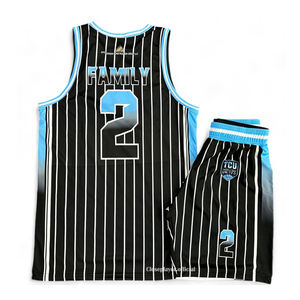 Dernier modèle Maillot de basket-ball personnalisé Maillots de basket-ball unis réversibles Ensemble uniforme pour hommes - Product Image 3