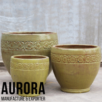 Offres Spéciales : Pots de Fleurs Décoratifs en Céramique Écologique du Vietnam avec Trou de Drainage pour Plantes d'Intérieur/Extérieur et Jardin