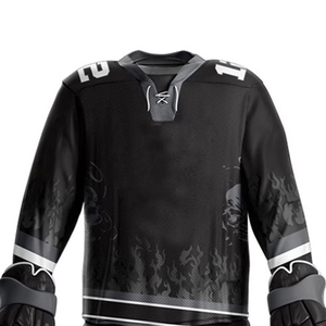 Precio ajustable, uniforme de Hockey sobre hielo Unisex, antiarrugas, transpirable, impermeable, de secado rápido, ropa de práctica deportiva al aire libre, bordado - Product Image 4