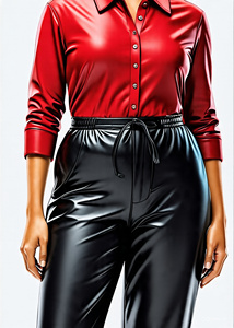 Women's Customized Genuine Leather <b>Pants</b> Vintage Wash Sheep Leather Trouser <b>Ladies</b> Tight Leather <b>Pants</b> Women - Product Image 2