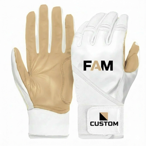 Wholesale Optimal Damping Softball <b>Batting</b> <b>Gloves</b> High Tack Goatskin Palm Custom Logo Print Bulk Supply Softball <b>Batting</b> <b>Gloves</b> - Product Image 3