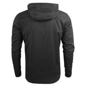 El mejor producto de alta calidad, chaqueta cortavientos con capucha para hombre con logotipo personalizado OEM, chaqueta informal fina impermeable de Color para exteriores - Product Image 4