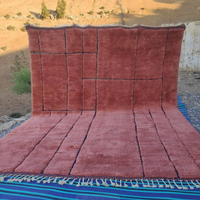 Grand tapis marocain en laine personnalisable magnifique Beni Mrirt fait à la main motif géométrique OEM Home Decor tissé chambre tapis ensembles