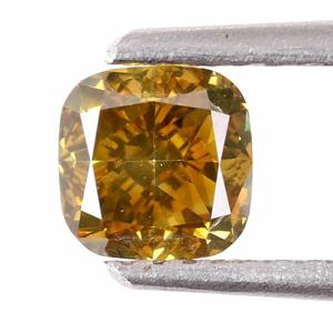 Diamante Cultivado en Laboratorio de Color Verde Amarillo con Corte Cojín, Popular, con Certificado IGI para la Fabricación de Joyas, Piedras Sueltas a Bajo Precio - Product Image 1