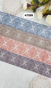 Rubans brodés à la machine sur mesure et lacets de divers modèles et couleurs pour robes de mariée de 2.5 pouces de largeur. - Product Image 4