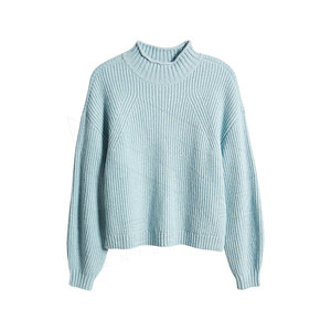 เสื้อสเวตเตอร์ขนสัตว์สำหรับผู้หญิงเสื้อสเวตเตอร์แบบถักแขนยาวแบบมืออาชีพ - Product Image 1