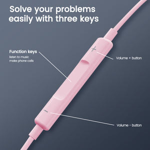 Auricular Rosa HEF-07L หูฟังเพลงแบบมีสายและหูฟังใช้ได้กับอุปกรณ์แอปเปิ้ล - Product Image 6