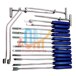 Juego de Instrumentos para Remover Cemento Tipo Mueller de Alta Calidad, 22 Piezas, Acero Inoxidable de Grado Médico, Azul, Maquinaria Ortopédica - Product Image 5