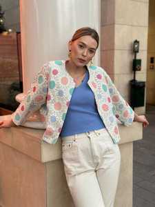 Chaqueta Bordada con Forro de Lino y Algodón Natural, Bordado a Mano con Hilo de Seda, Transpirable, Duradera y Ecológica para Primavera e Invierno - Product Image 5