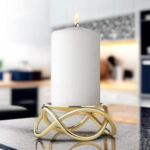 Centre de table de mariage de luxe en métal, 2 pièces, décoration, candélabre, centre de table, pot à bougie unique - Product Image 6