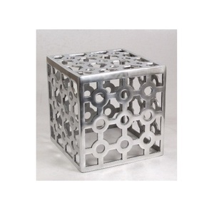 Table basse en métal de forme ronde Table d'appoint à thé enduite de poudre jaune pour meubles d'hôtel de bureau à domicile en vente de gros - Product Image 6