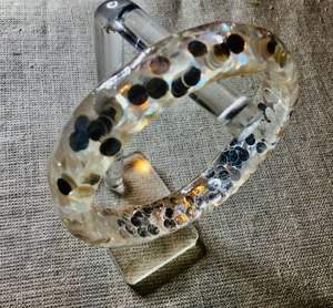 REALLY Jewelry Resina Acrílico Pulsera Brazalete Exagerado Deslumbrante Multicolor Ancho Irregular Cuadrado Acrílico Pulseras para - Product Image 5