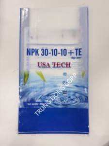 La gravure a imprimé les tailles tissées des sacs 5kg-50kg de pp pour l'emballage d'engrais de NPK d'urée recyclable stratifié par BOPP du Vietnam - Product Image 2